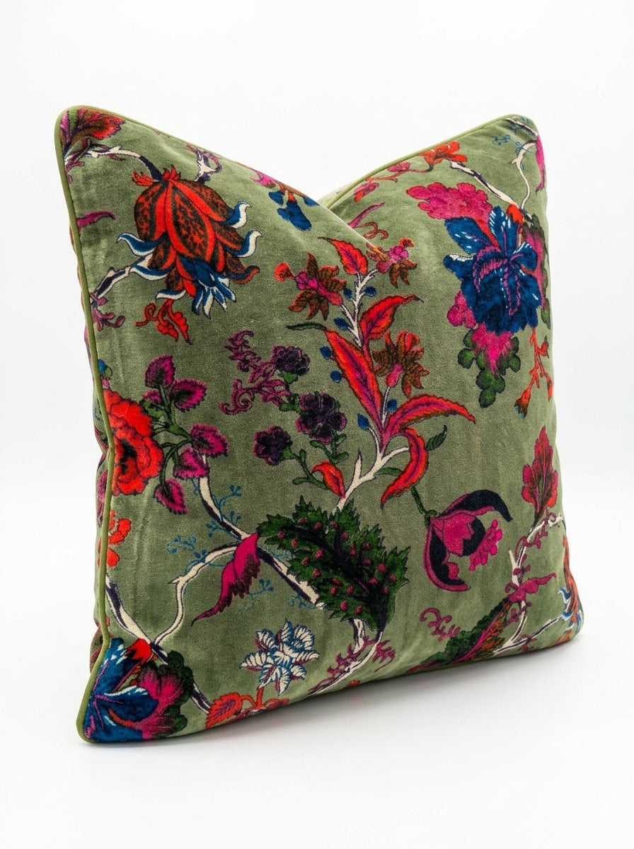 Jaipuri Velvet Cushion