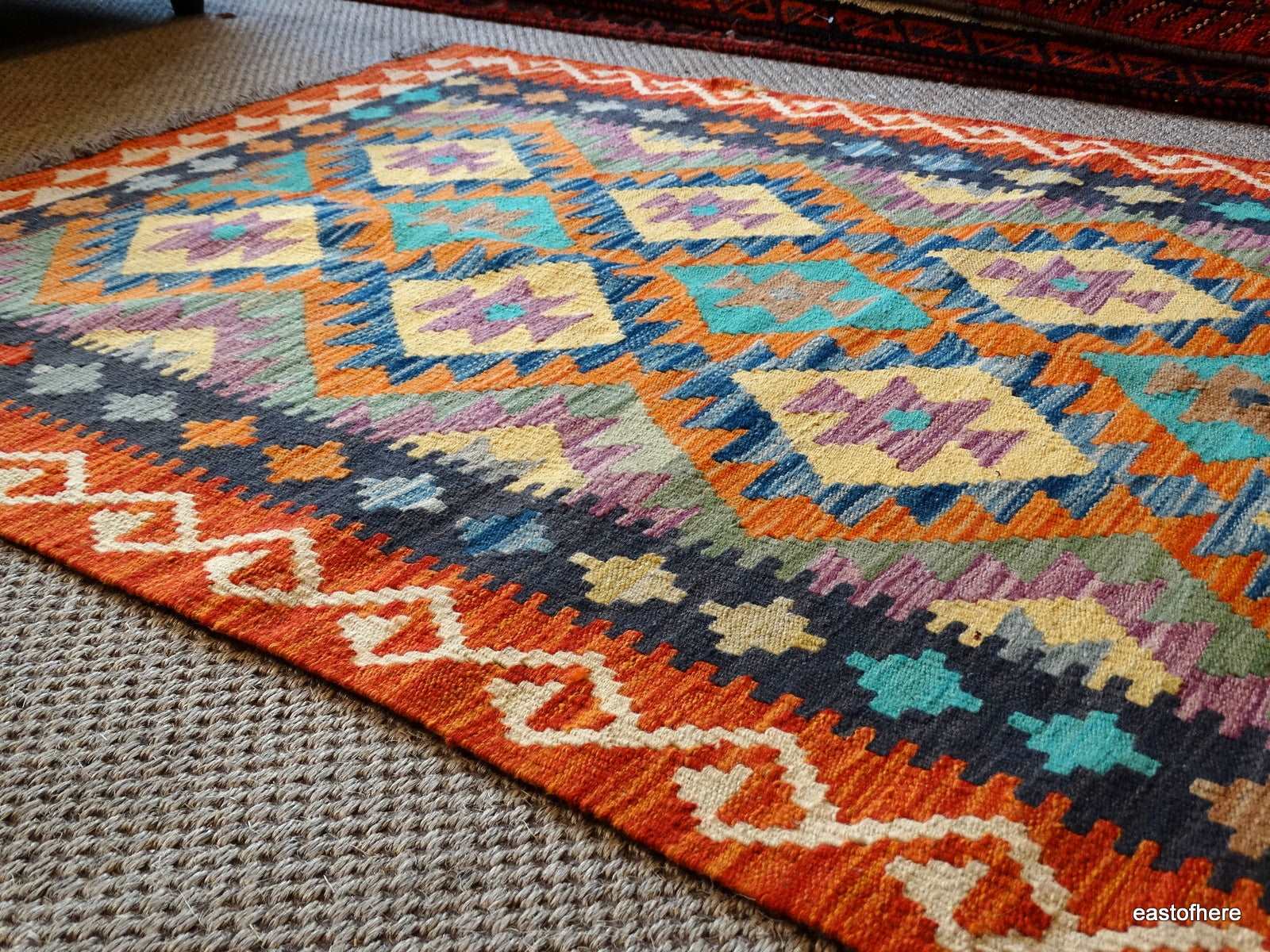 Afghan Kilim (157 x 102cm) - eastofhere