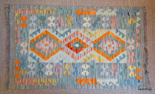 Afghan Kilim (137 x 85cm) - eastofhere