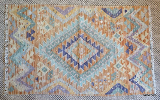 Afghan Kilim (126 x 79cm) - eastofhere