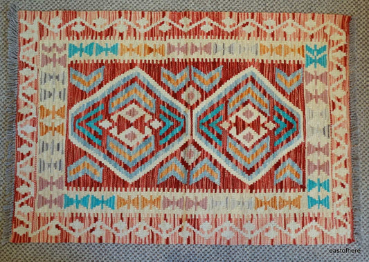 Afghan Kilim (117 x 82cm) - eastofhere