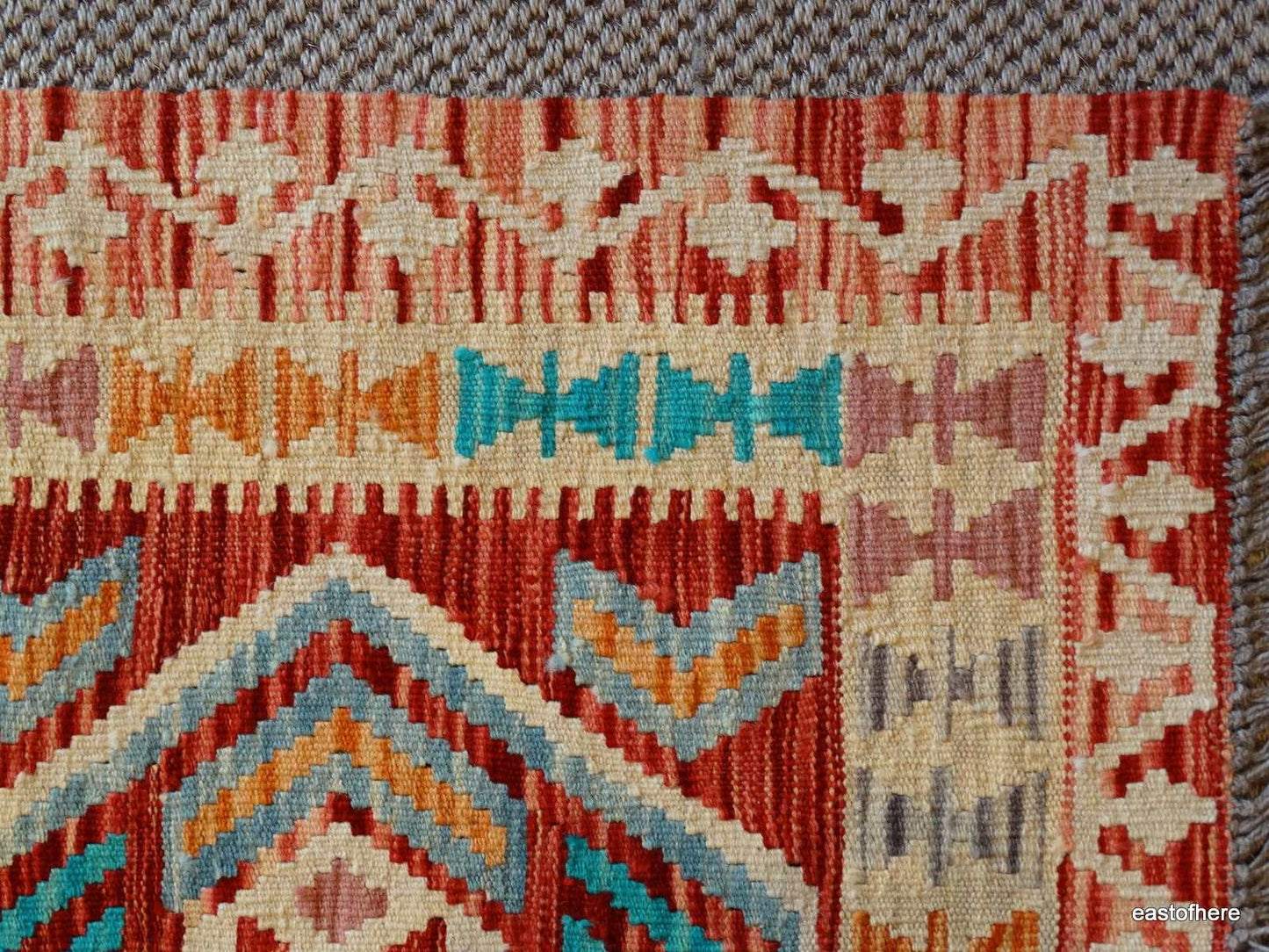 Afghan Kilim (117 x 82cm) - eastofhere