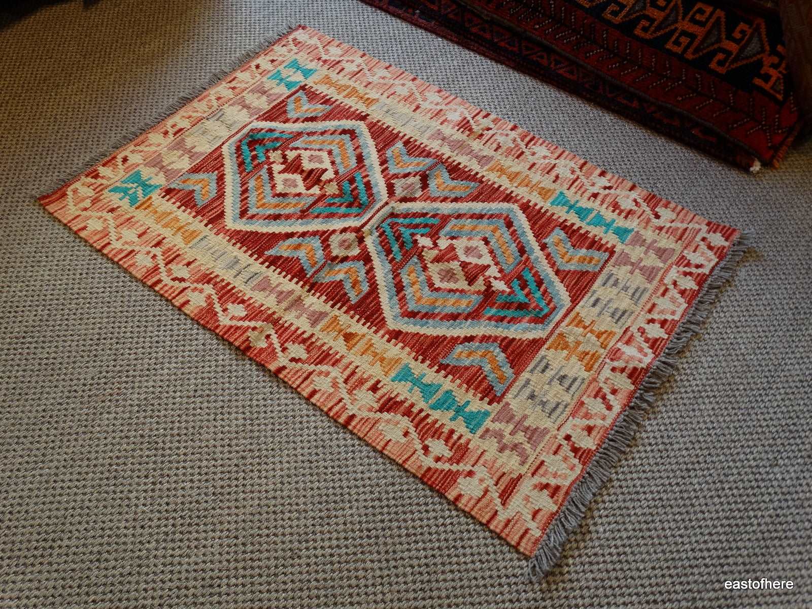 Afghan Kilim (117 x 82cm) - eastofhere