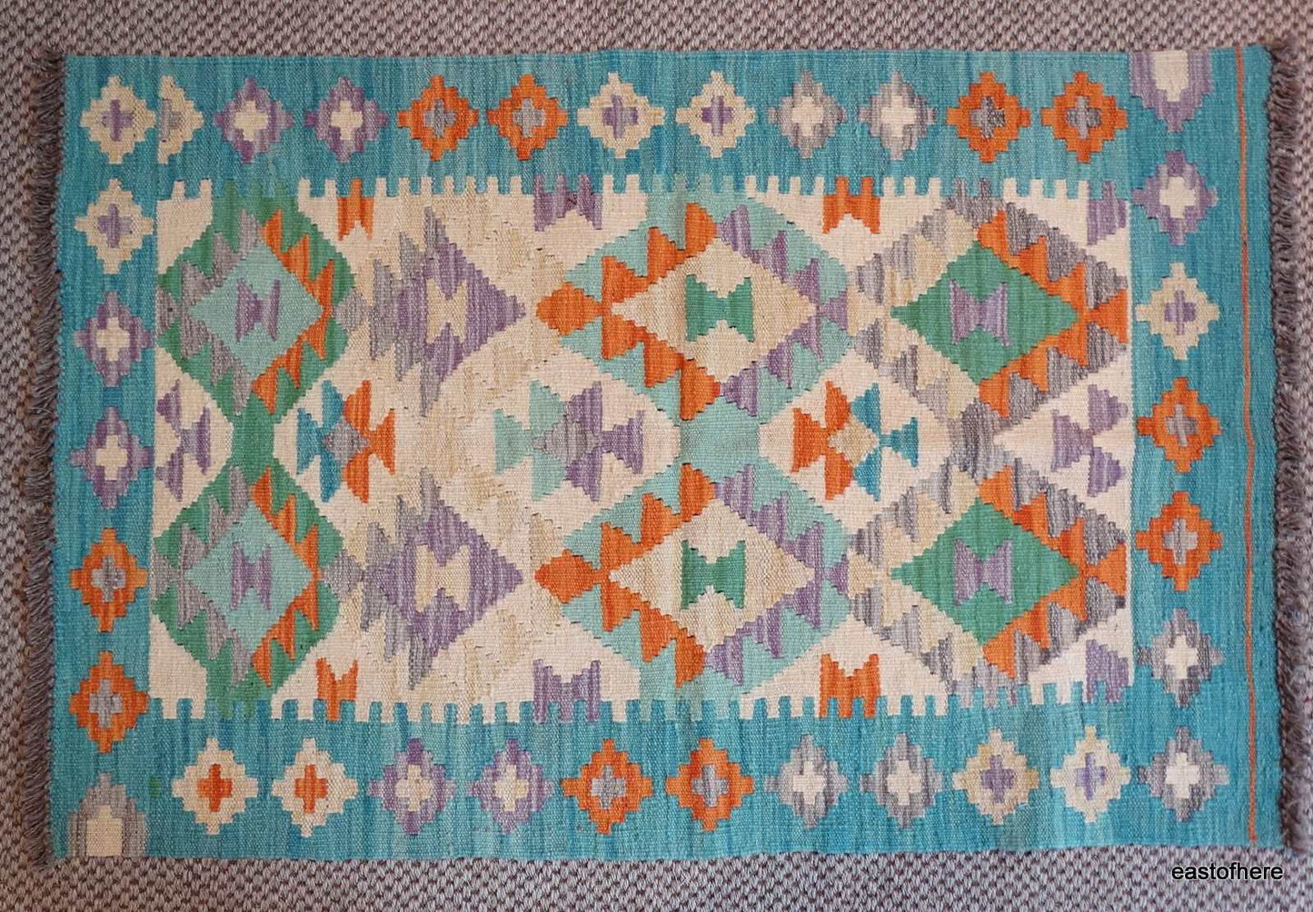 Afghan Kilim (123 x 79cm) - eastofhere