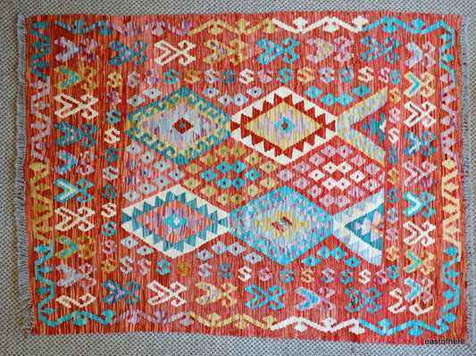 Afghan Kilim (157 x 116cm) - eastofhere