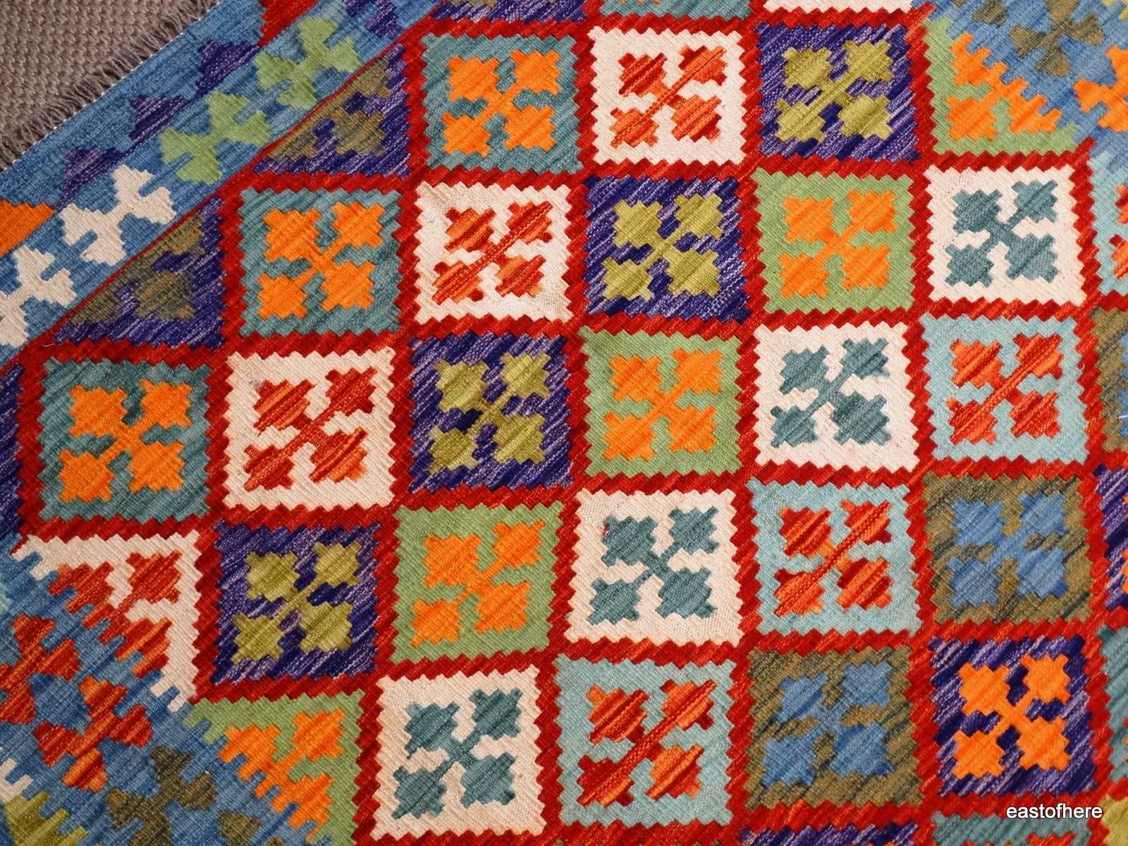 Afghan Kilim (205 x 150cm) - eastofhere