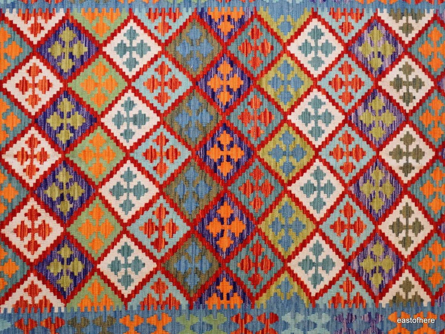 Afghan Kilim (205 x 150cm) - eastofhere