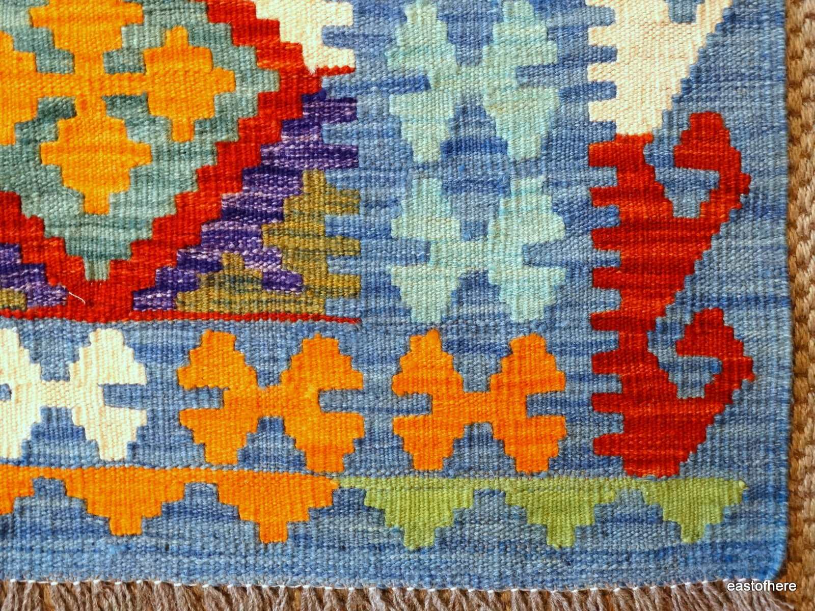 Afghan Kilim (205 x 150cm) - eastofhere