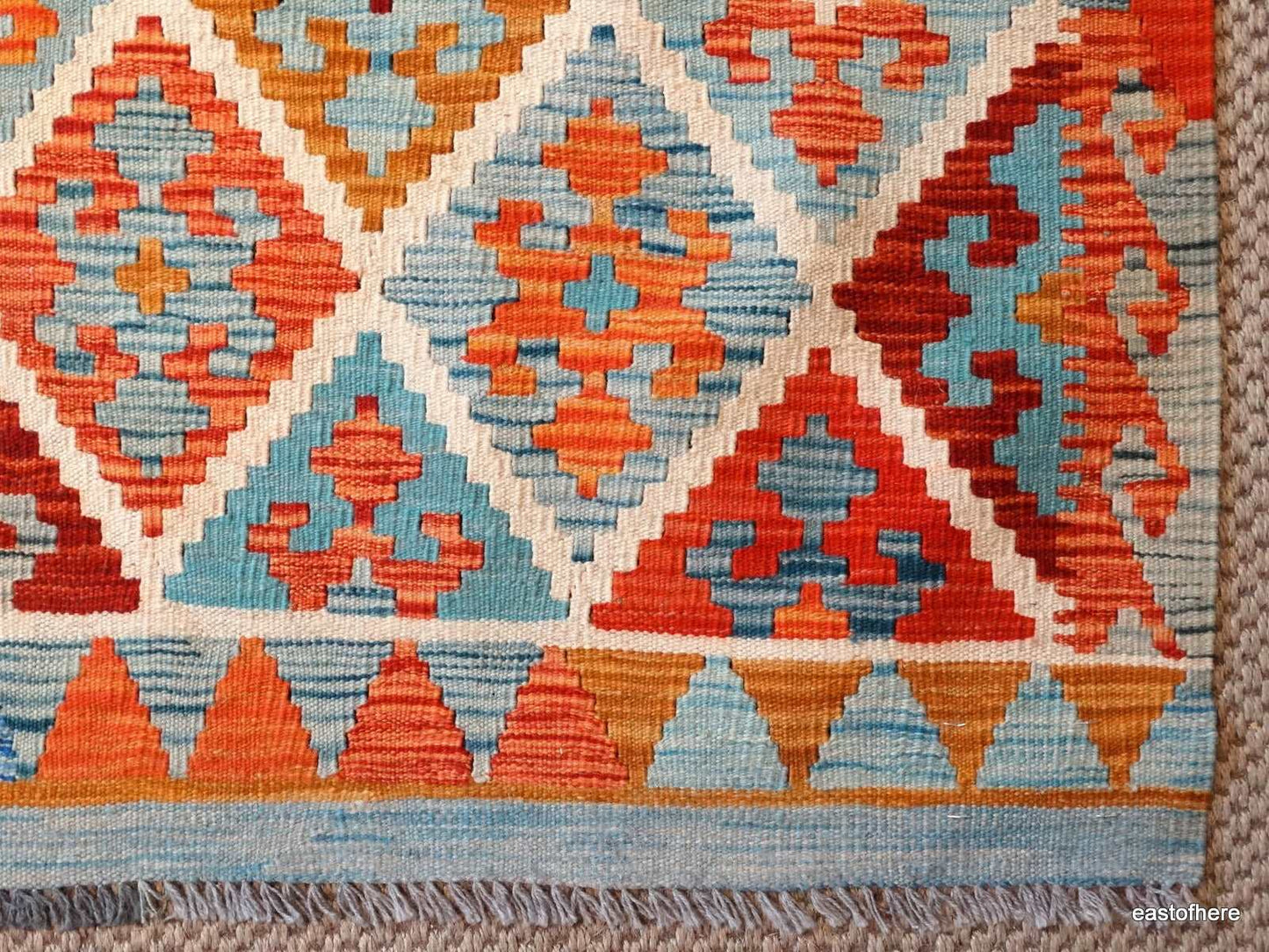 Afghan Kilim (210 x 148cm) - eastofhere