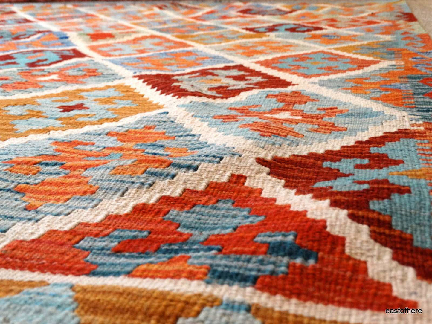 Afghan Kilim (210 x 148cm) - eastofhere