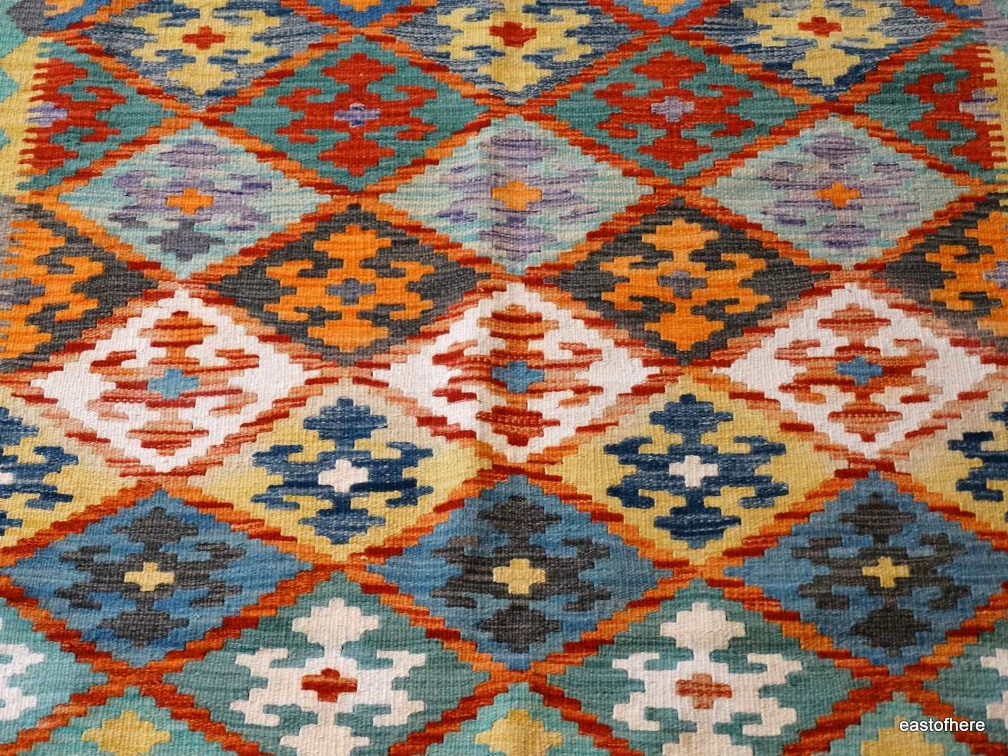 Afghan Kilim (248 x 159cm) - eastofhere