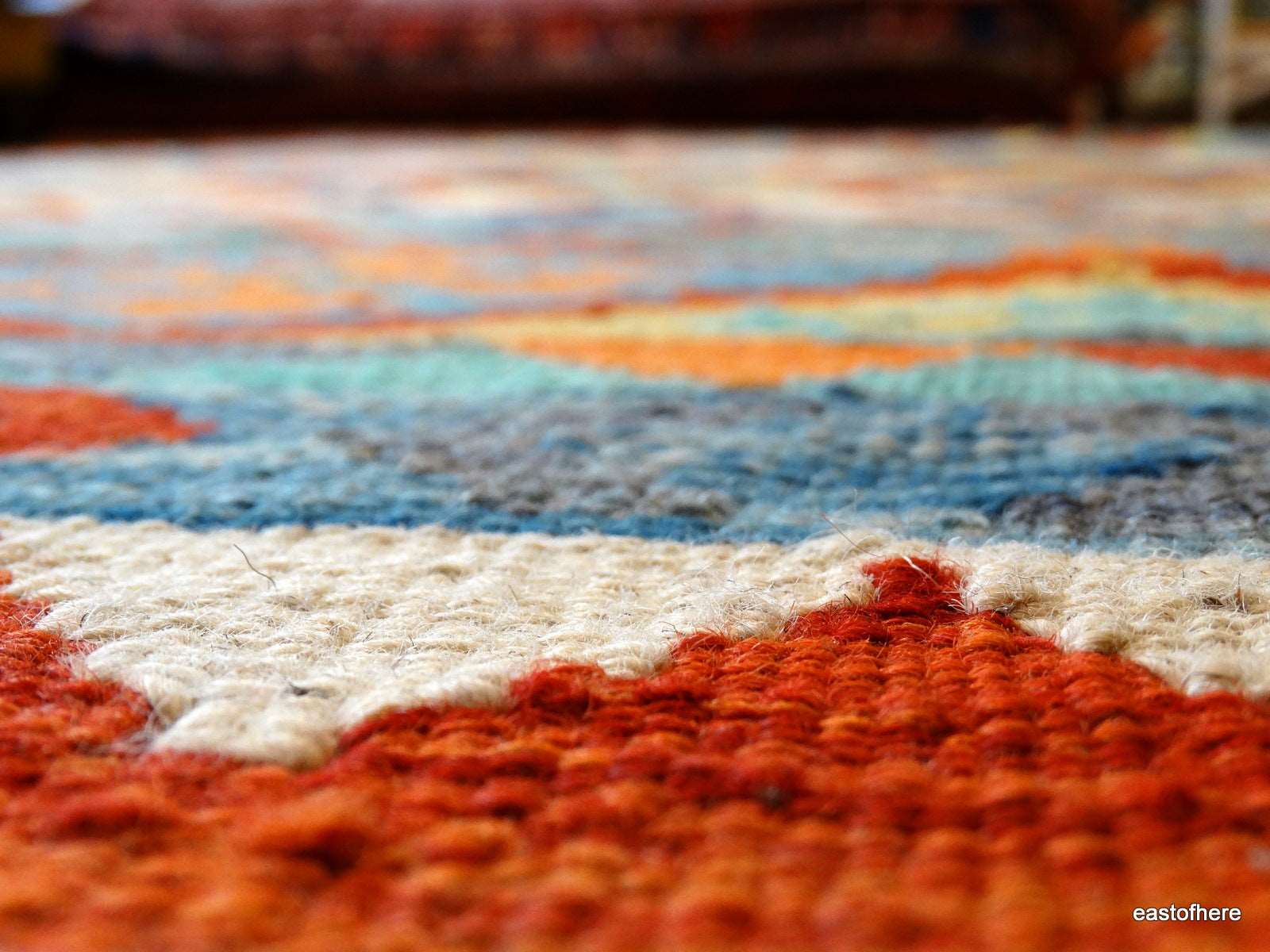 Afghan Kilim (248 x 159cm) - eastofhere