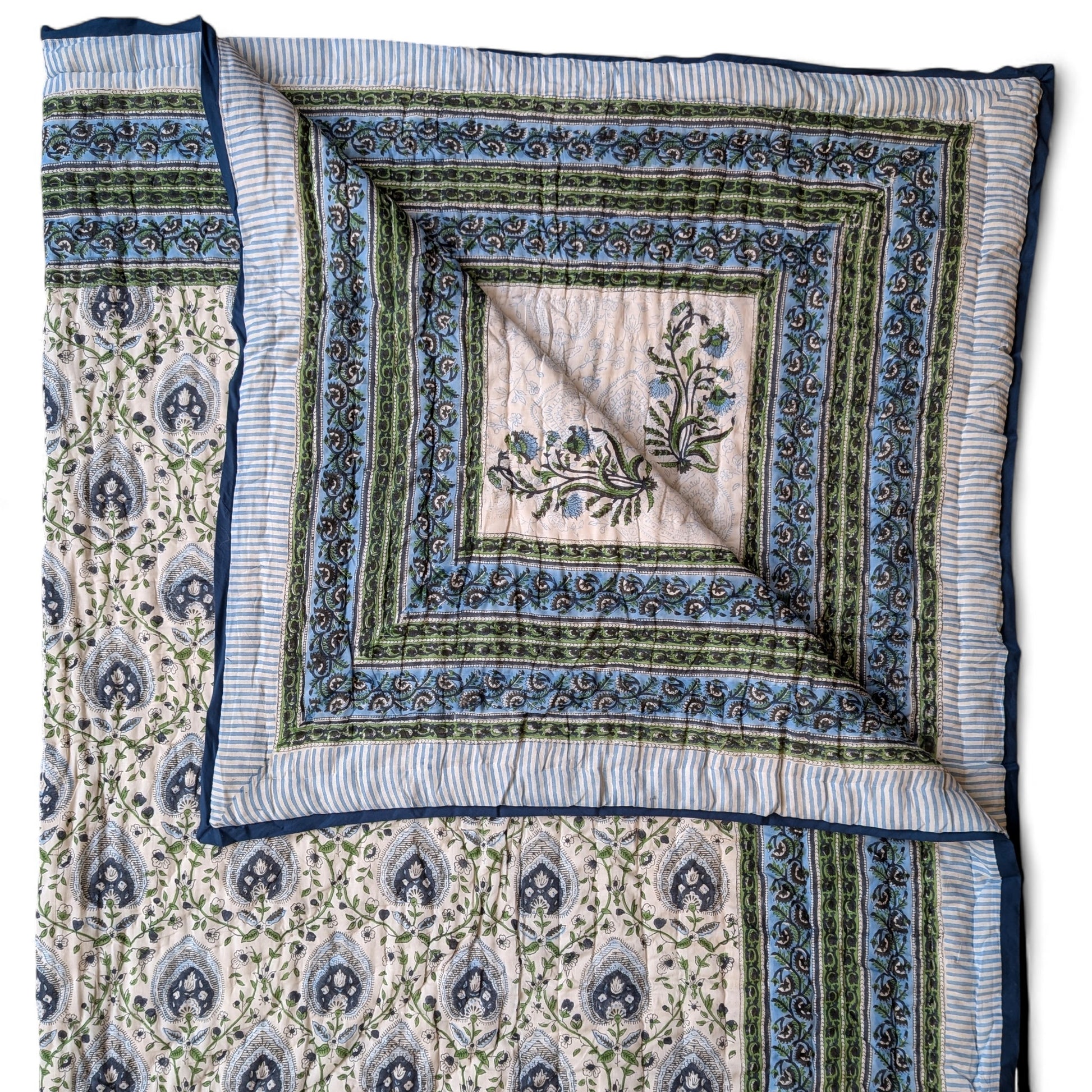 Jaipuri Quilt - King Size - eastofhere