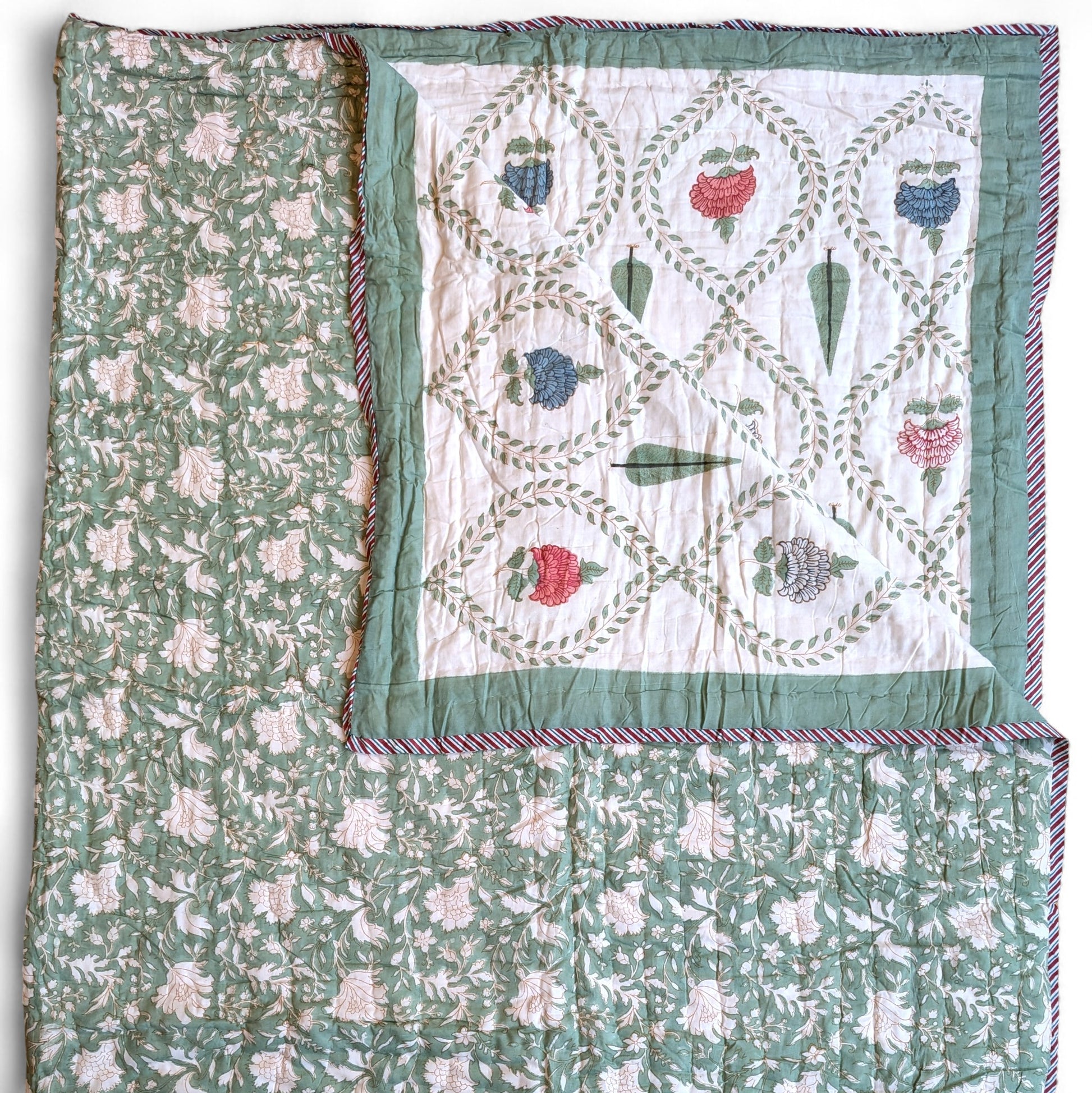 Jaipuri Quilt - King Size - eastofhere