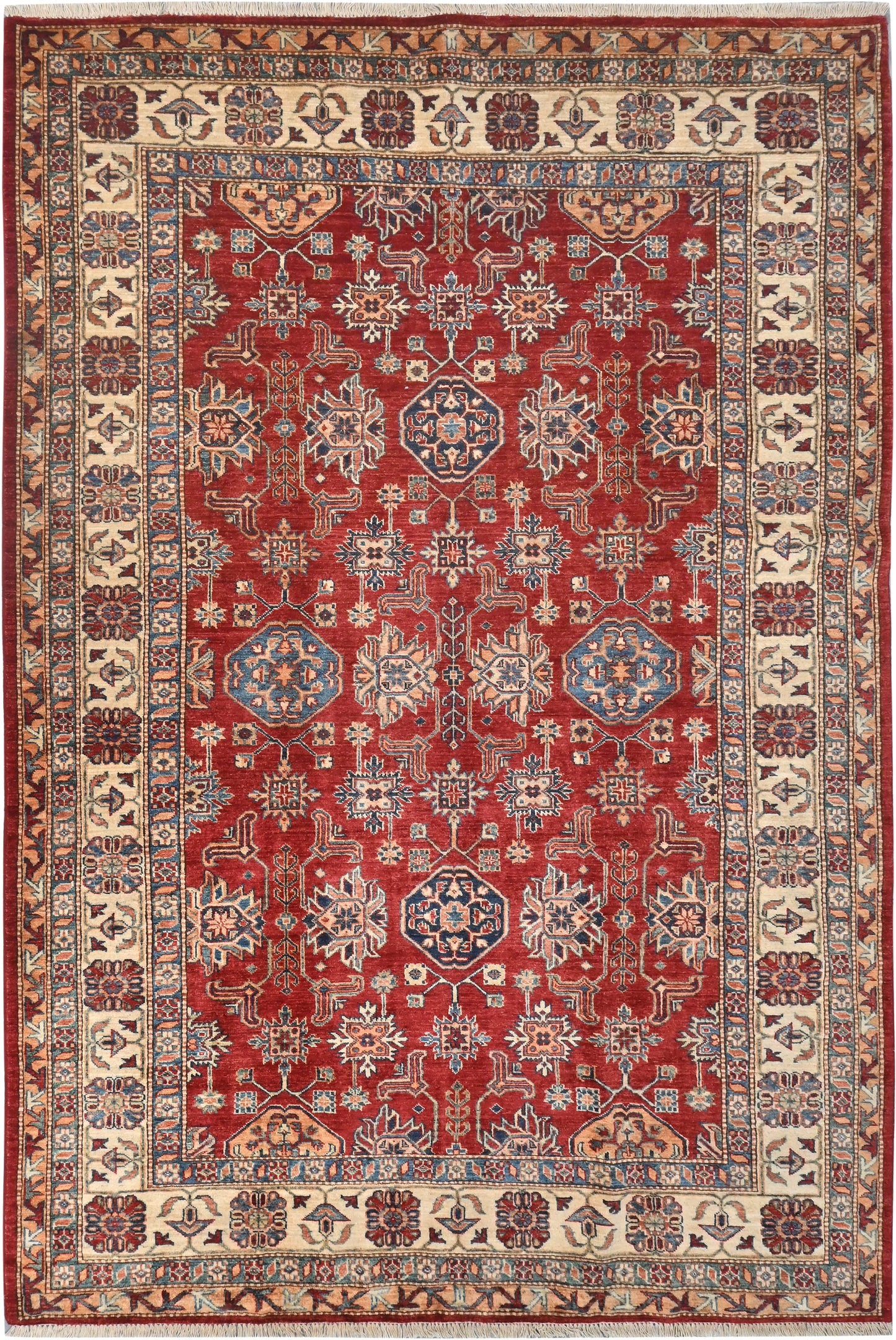 Afghan Kazak Rug (278 x 186cm)