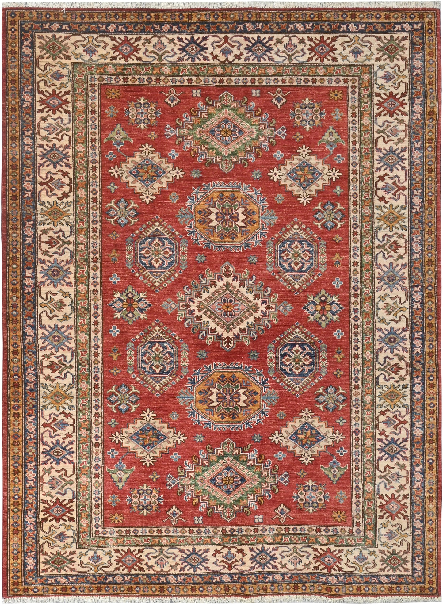 Afghan Kazak Rug (239 x 175cm)