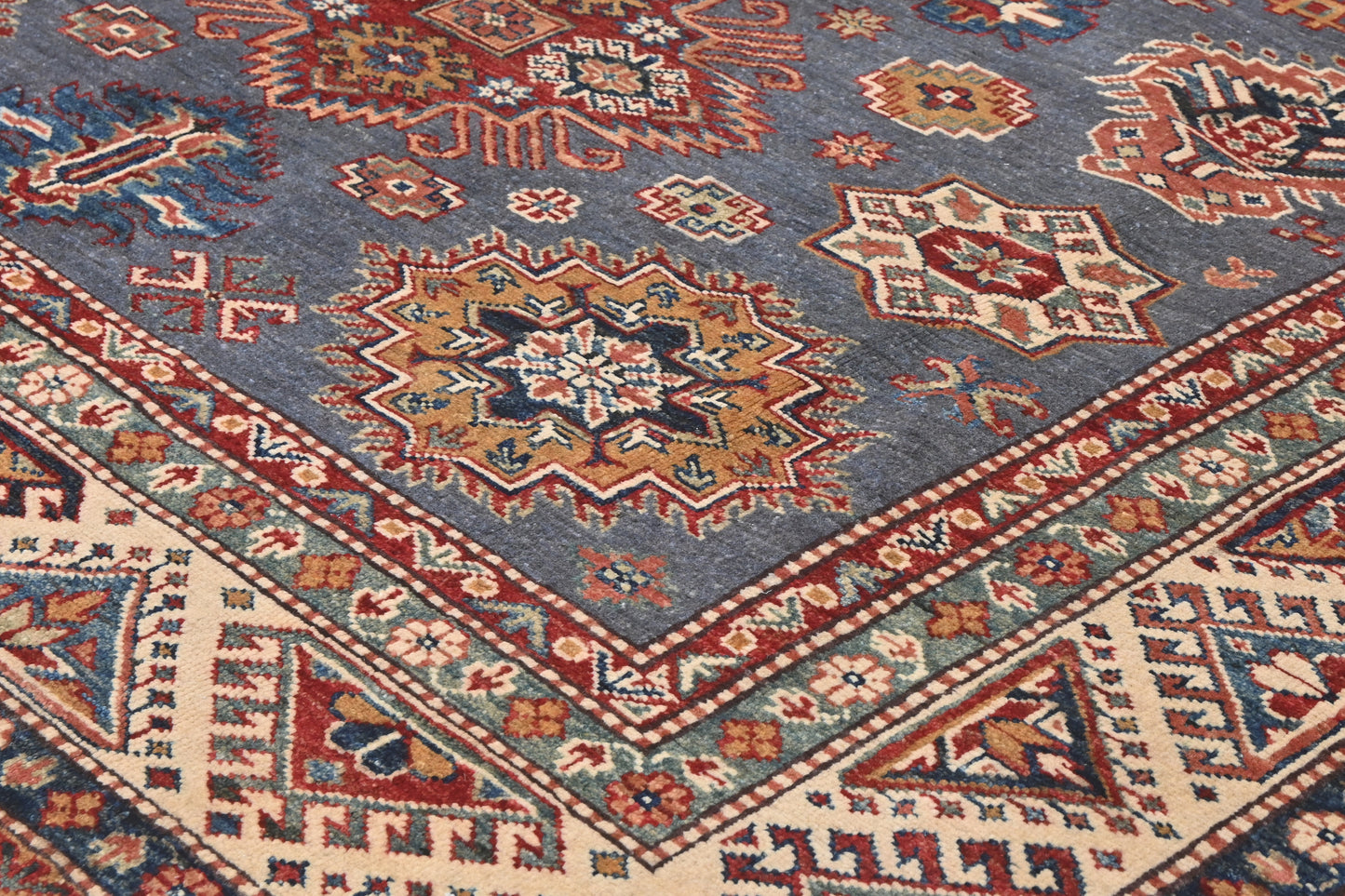 Afghan Kazak Rug (240 x 178cm)