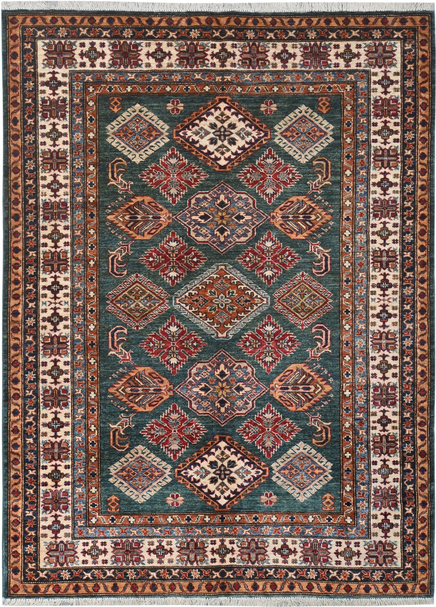 Afghan Kazak Rug (217 x 156cm)