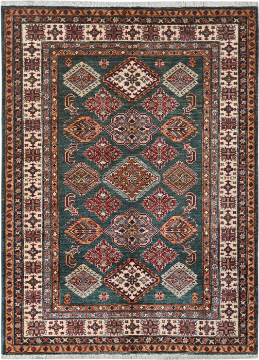 Afghan Kazak Rug (217 x 156cm)
