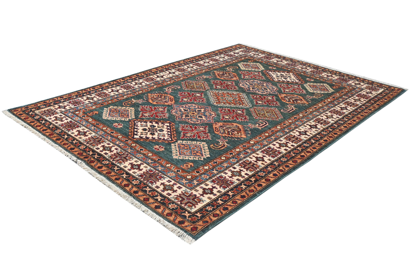 Afghan Kazak Rug (217 x 156cm)
