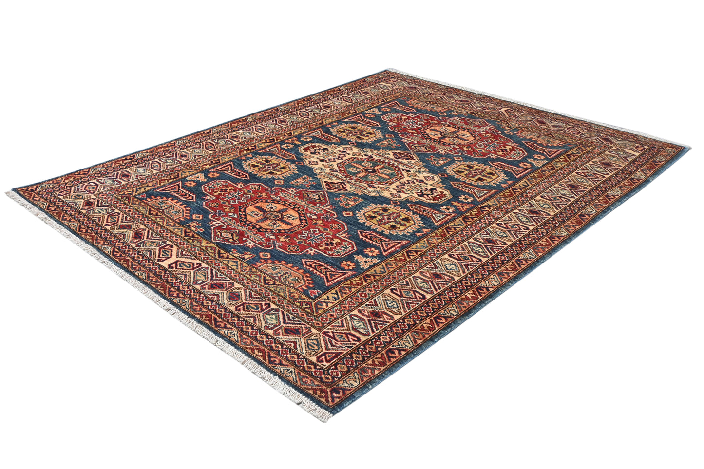 Afghan Kazak Rug (196 x 152cm)