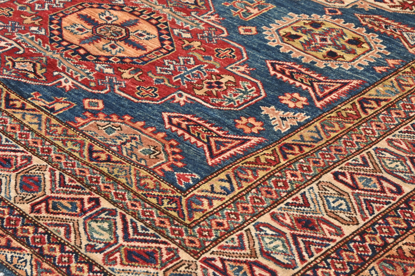 Afghan Kazak Rug (196 x 152cm)