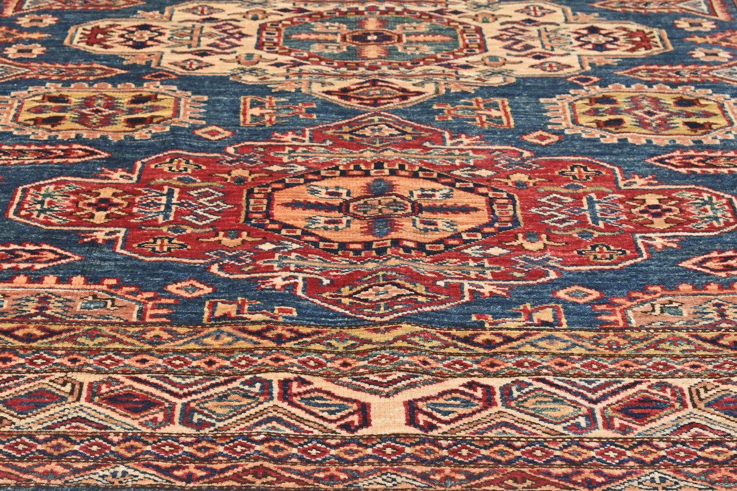 Afghan Kazak Rug (196 x 152cm)