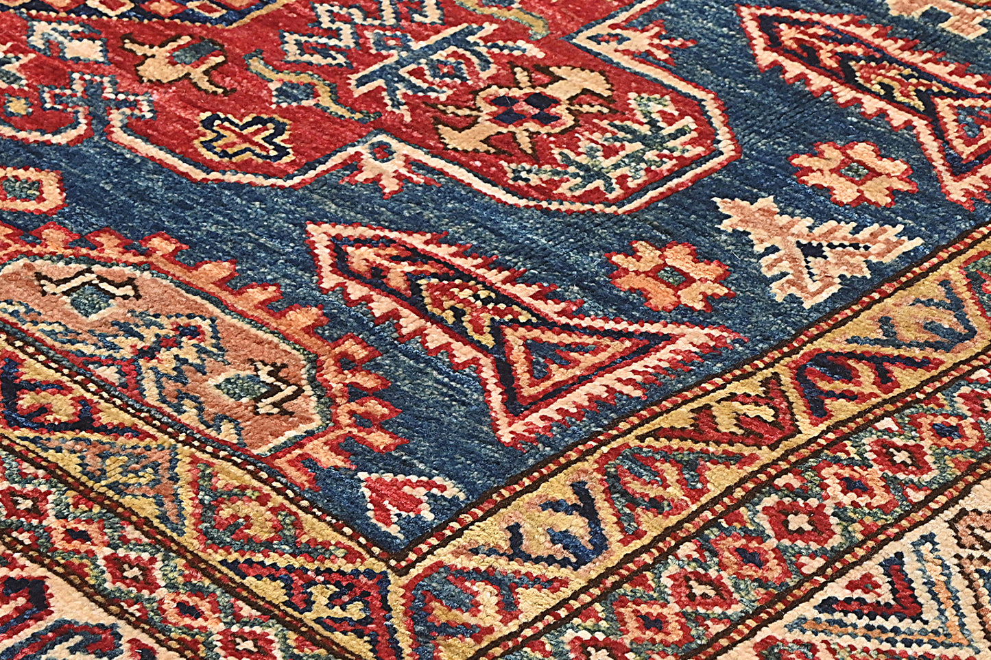 Afghan Kazak Rug (196 x 152cm)