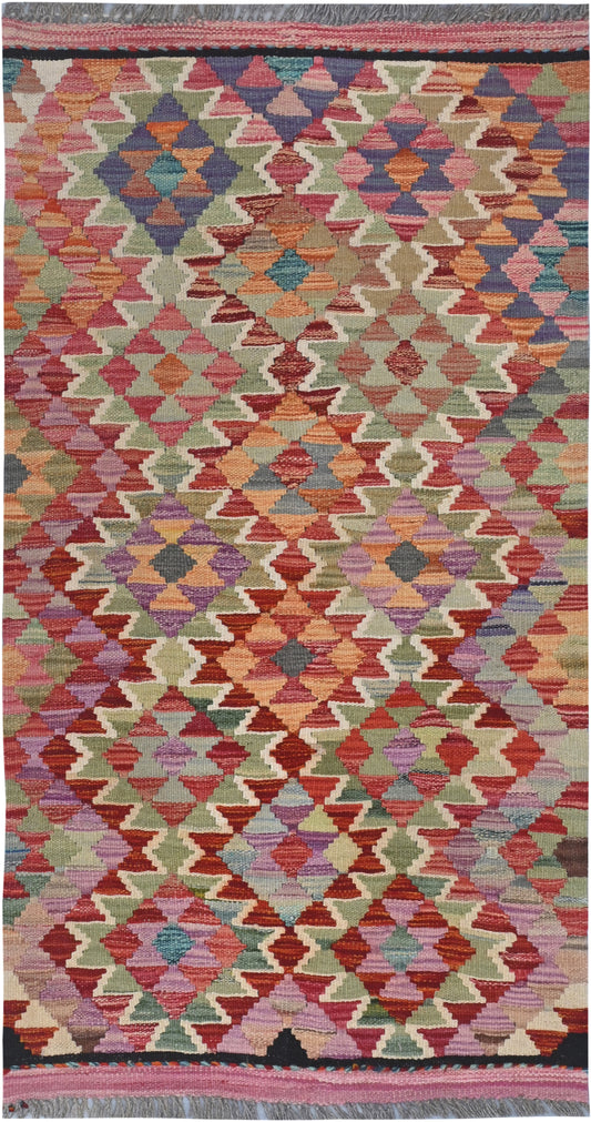 Afghan Kilim Rug (140 x 74cm)