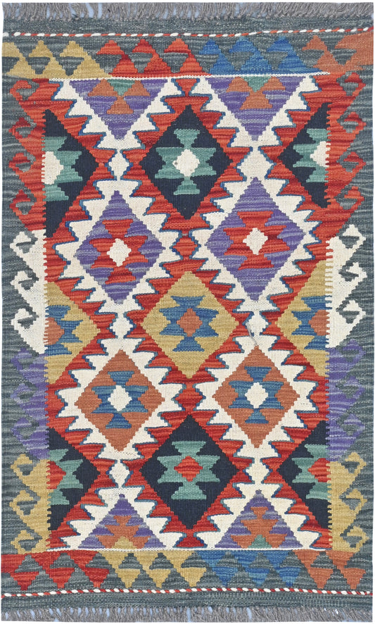 Afghan Kilim Rug (108 x 72cm)