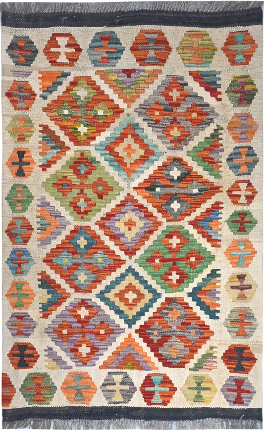 Afghan Kilim Rug (119 x 82cm)
