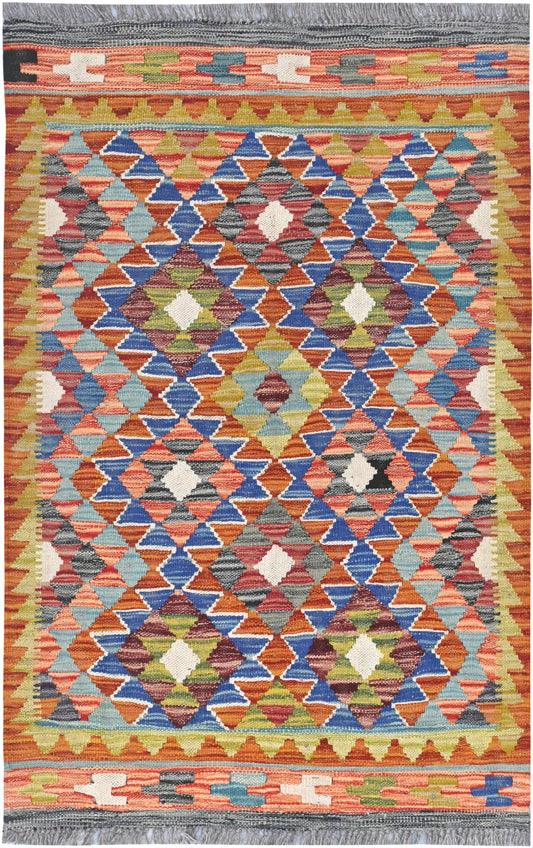 Afghan Kilim Rug (118 x 77cm)