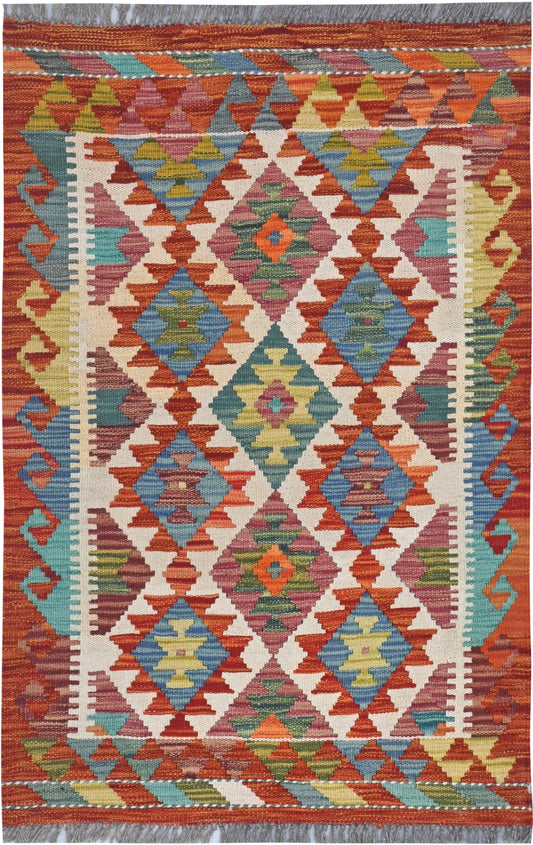 Afghan Kilim Rug (118 x 79cm)
