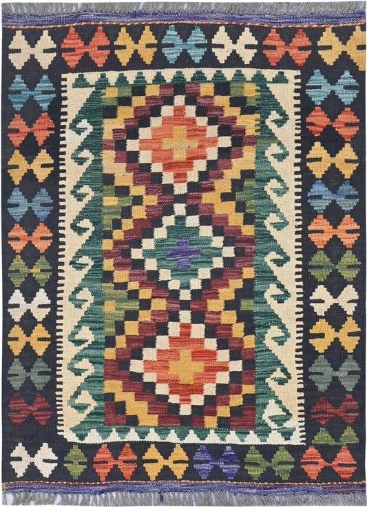 Afghan Kilim Rug (117 x 88cm)
