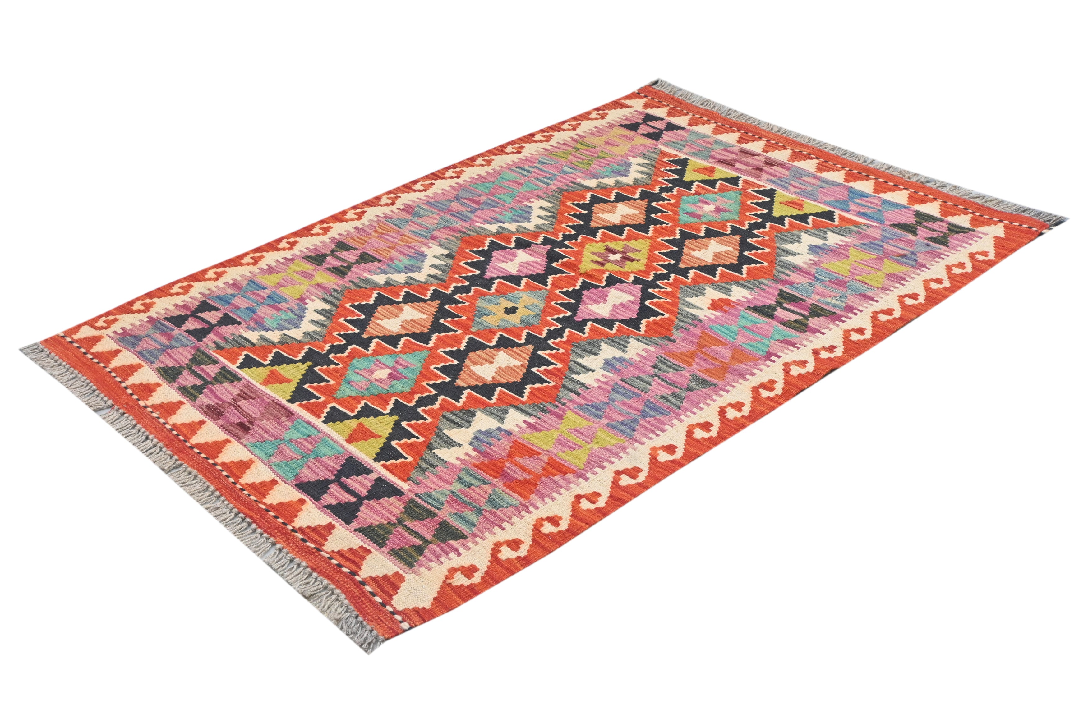 Afghan Kilim Rug (123 x 84cm) | eastofhere