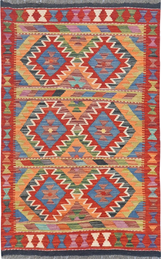 Afghan Kilim Rug 123 x 82cm