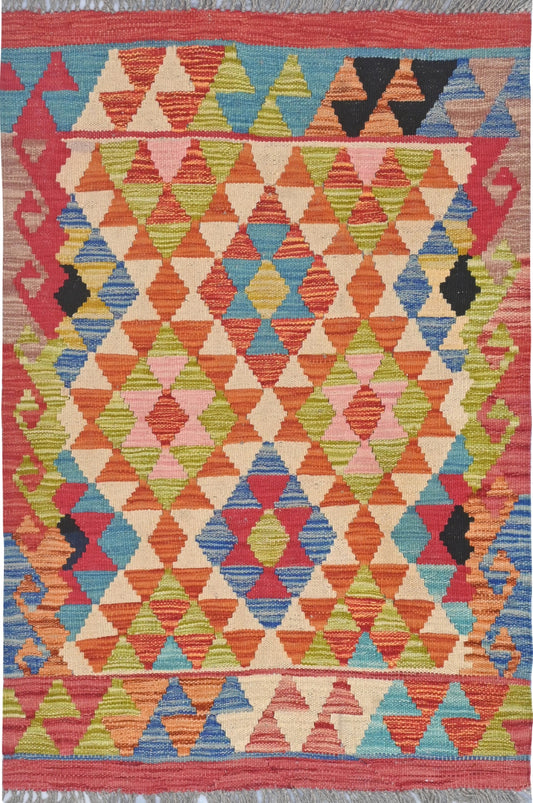 Afghan Kilim Rug 112x79