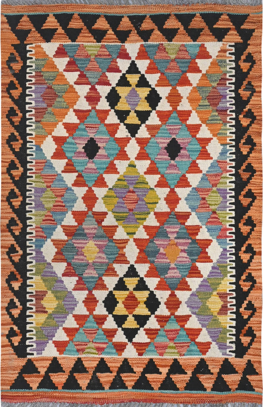 Afghan Kilim Rug 126x82