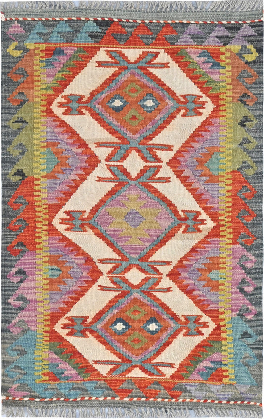 Afghan Kilim Rug 106 x 69cm