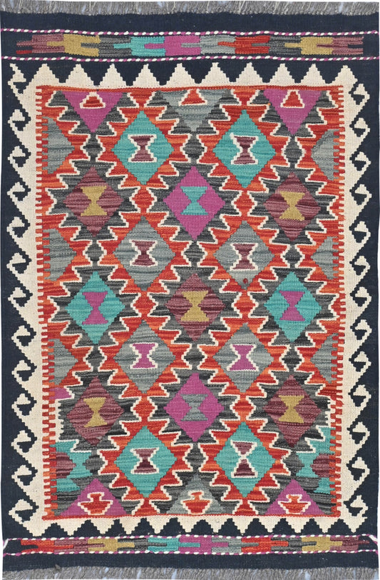 Afghan Kilim Rug 118 x 81cm