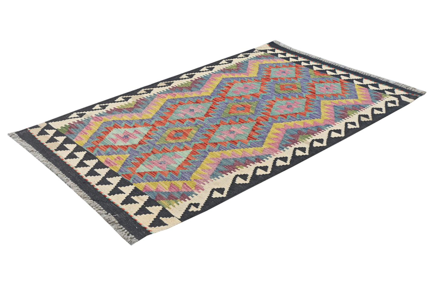 Afghan Kilim Rug 111 x 81cm