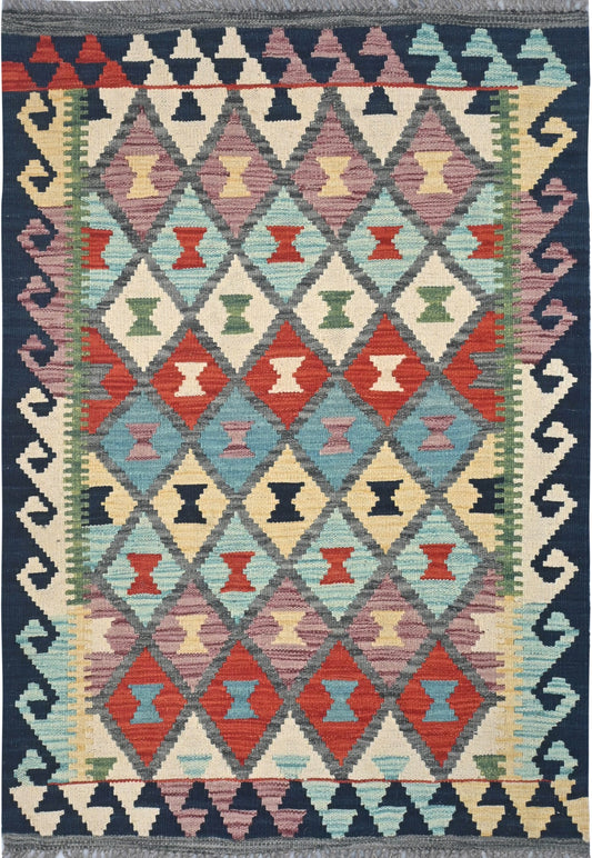Afghan Kilim Rug 124 x 90cm