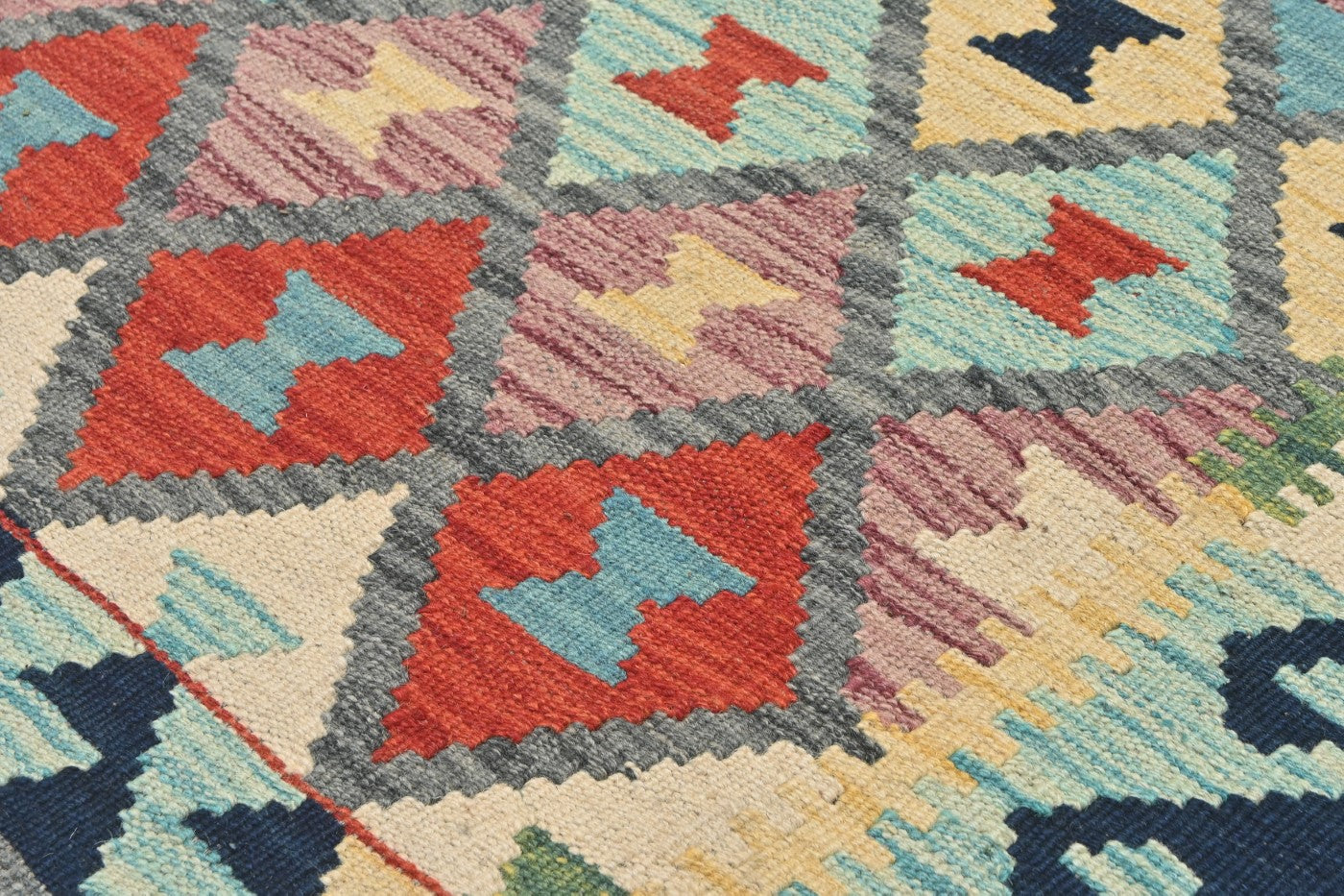Afghan Kilim Rug 124 x 90cm
