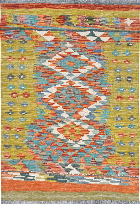 Afghan Kilim Rug 113 x 78cm