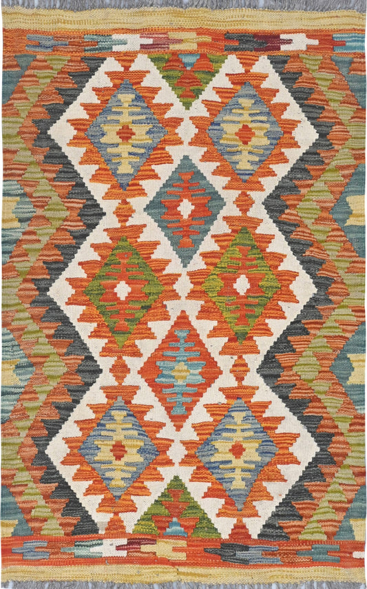 Afghan Kilim Rug 123 x 82cm