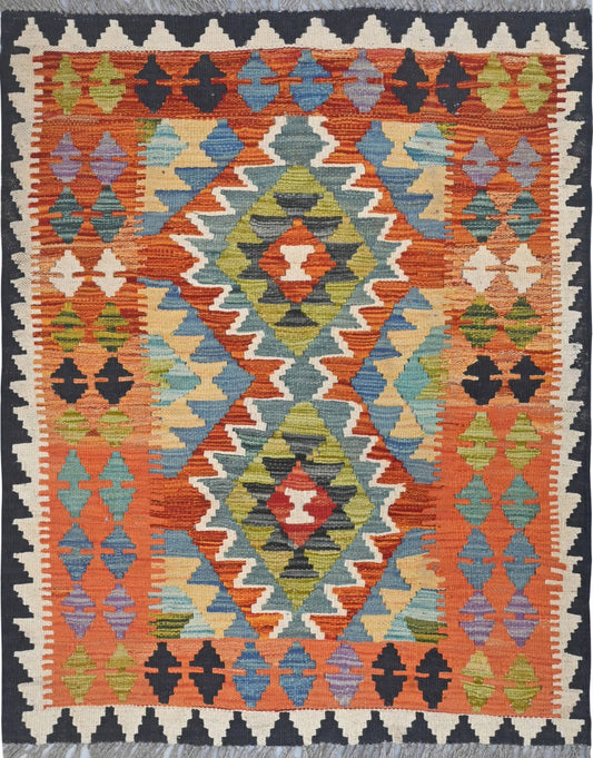 Afghan Kilim Rug 114 x 89cm