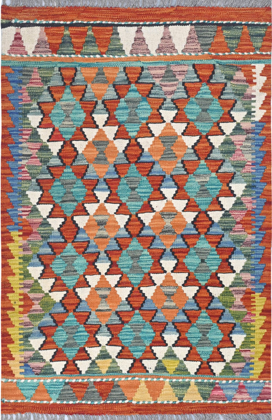 Afghan Kilim Rug 120 x 79cm