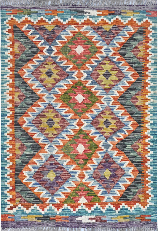 Afghan Kilim Rug 114 x 80cm