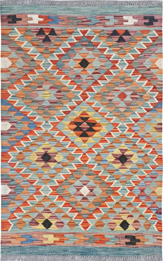 Afghan Kilim Rug 122 x 80cm
