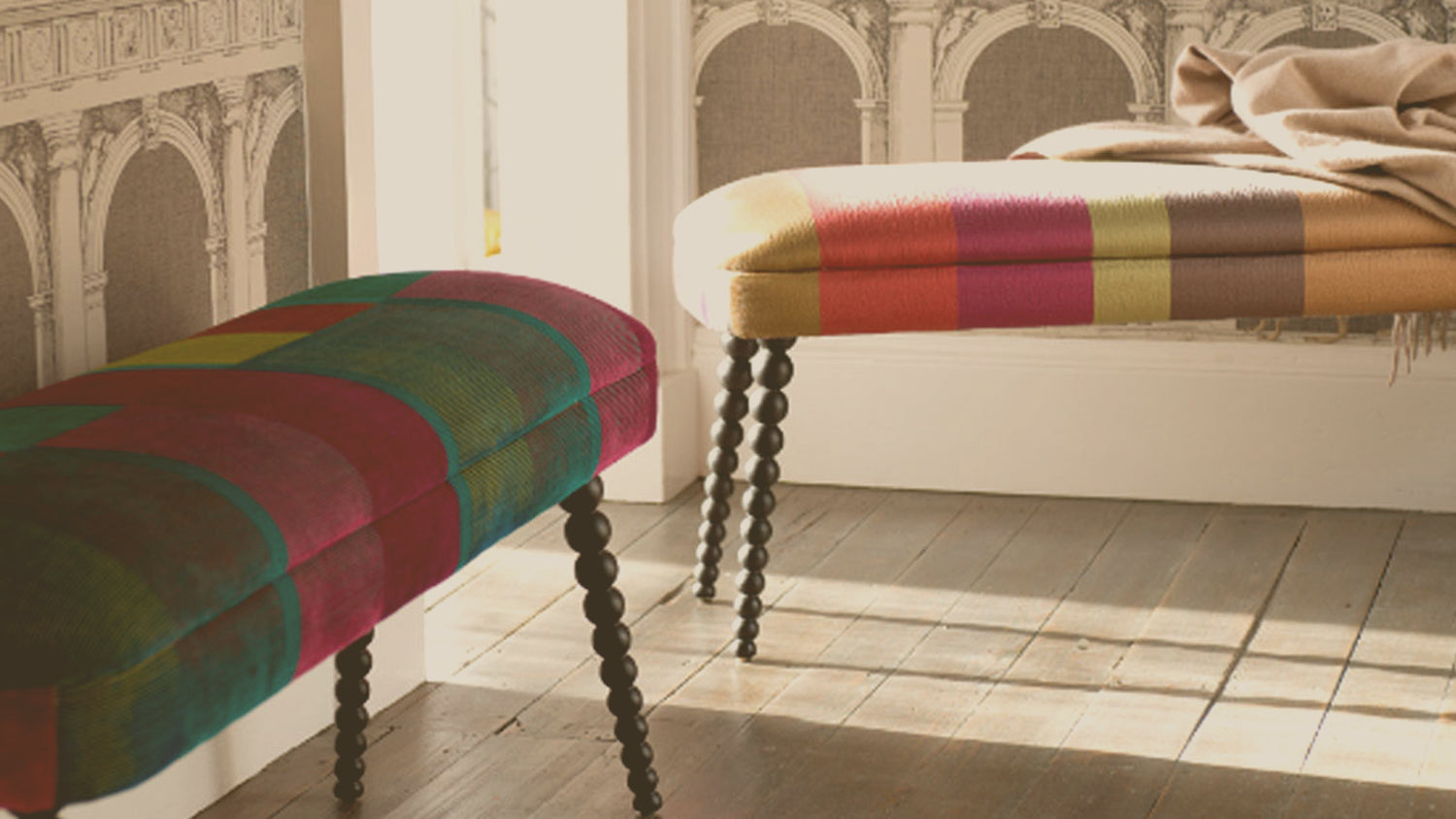 Boodle Bench Footstool - eastofhere